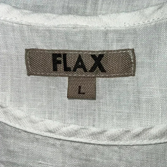 FLAX Women’s Fundamental Pullover Tank Top Tunic 100% Linen Size: Large 14-16 - Picture 12 of 16